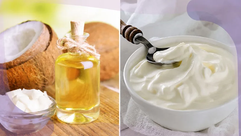Cách làm trắng da mặt bằng dầu dừa kết hợp sữa chua không đường có thể giúp da mềm và mịn hơn.