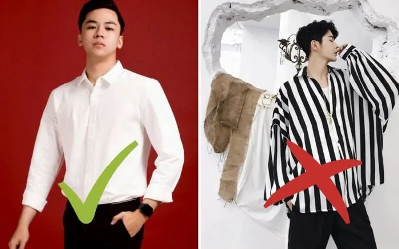 Form áo sơ mi phù hợp giúp nam giới che khuyết điểm và tôn dáng hiệu quả